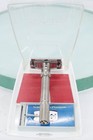 Vintage K4 1965 Gillette Slim Adjustable Safety Razor With Original Red Case