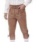 Nwt Men s Lederhosen Oktoberfest Pants German Bavarian Costume Authentic Brown L