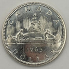 1965 Canada Proof Like Silver Dollar  800 Fine Canadian  1