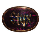Styx Belt Buckle By Pacifica Vintage 1977 Red Maroon Prism Grand Illusion Rock