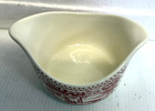 Royal  usa  Dinnerware Memory Lane Red Pattern Gravy Boat