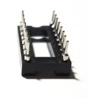 20pcs Ic Sockets Dip-16 Machined Round Contact Pins Holes 2 54mm Dip16 Dip 16