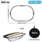 47  X 31  Collapsible Light Reflector Oval Panel Studio Photography Photo 5 In 1