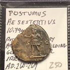 Postumus Ae Sestertius A d  260-269 Posthumous In Military Attire Struck On Ir F