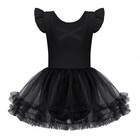 Ballet Leotards For Girls With Tutu Skirt Toddler Dance Dresses 4-5t Black