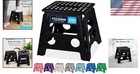Folding Lightweight Step Stool - Sturdy   Portable For Kids   Adults  13 Inch 
