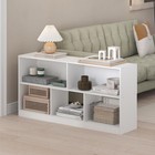 5-cube Bookshelf  Horizontal Cube Storage Organizer Bookcase  10 9 X 47 2 X 23 6