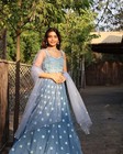 Blue Lehenga Choli  Embroidered Wedding Party Wear Designer Ethnic Outfit Set