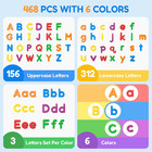 Alphabet Letters  468 Pieces Uppercase   Lowercase Magnetic Fridge Magnets abc M