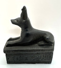 Egyptian Anubis God Sitting Dog Statue Figurine Egypt Sculpture