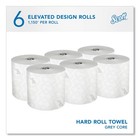 Scott 25703 1 150  1-ply Paper Towel Rolls - Gray Core white  6 ct  New