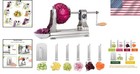 Vegetable Spiralizer - 6 Blades  Stainless Steel