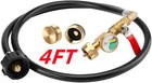 48  Propane Tank Refill Adapter Extension Hose For 1lb Propane Gas Tanks   Guage