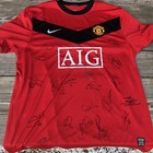 2009 2010 Manchester United Signed Team Jersey  Xl  See Signature List Below