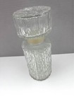 1960s Dbgm Textured Tree Bark Glass Decanter-mcm