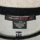 Tiger Woods Collection Sweater Mens Large Gray Merino Wool Blend Long Sleeve