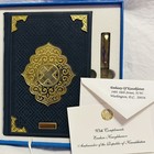 Embassy Of Kazakhstan Diary Journal Pen Set Gift Washington  Dc New In Box