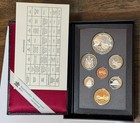 1996 Royal Canadian Mint 7 Coin Proof Set Sterling  1  50c  25c  10c  5c 48 1asw