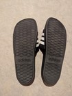 Adidas Adilette Comfort Slide Sandal Black White Mens Us 11 Pre-owned