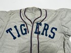 Vintage Tigers 1950s Baseball Jersey Macgregor Wool Grey Blue Size 38  9