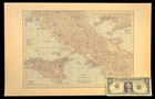 Antique Map Of Central Italy Map Wall Art Decor Rome Naples Campania Lazio