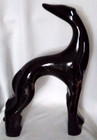 Vtg 20  Royal Haeger 1993 Art Deco Pottery Black Dog Whippet Greyhound 1993
