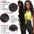 Straight Brazilian 100  Human Virgin Hair Weave Weft Extensions 1 2 3 4 Bundles