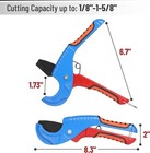Pex Pipe Cutter Tool Heavy-duty Tube 1 8-1-5 8 Inch Plastic Plumbing