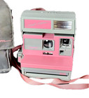 Polaroid 600 Cool Cam Pink Grey Vintage Instant Film Camera W  Case Tested Works