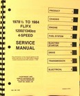 1978  5 To 1984 Harley-davidson Serv  Manual   Fl fx Mdls 1200 1340 Cc