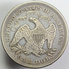 1870 Seated Liberty Silver Dollar Nice Xf Coin Attractive 