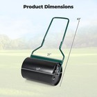 Lawn Roller  12 Gallon Water sand Filled Garden Drum Roller W  U-shape Handle