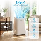 Portable Air Conditioner 12000 Btu 3-in-1 Smart App Remote Control Zafro Cooling