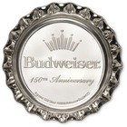 Budweiser Holiday Clydesdales Silver Bottle Cap Collectible