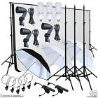 Photo Studio Lighting Photography Backdrop Stand Muslin Light Kit Lk367