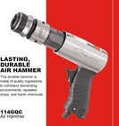 Ingersoll Rand 114gcq Edge Air Hammer Kit W  3 Chisels 3500 Bpm