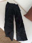 Moncler Grenoble Girls Black Insulated Snow Pants Sz 12 Softshell 66cm Inseam