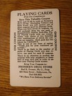 Mid 1900 s Vintage Playing Card Swap Coupon Butch Dog On No Swimmimg Sign 