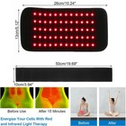 660nm Red  850nm Near Infrared Light Therapy Waist Wrap Pad Belt For Pain Relief
