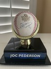 Dodgers Joc Pederson Autographed Baseball 2017 World Series Beckett Coa 