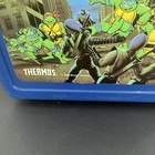 Teenage Mutant Ninja Turtles Tmnt Vintage Blue Plastic Lunch Box W thermos 1989