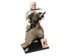 Traditional Samurai Doll Ornament  9 3x4 9x4 9in  Japanese Decor  New