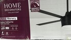 Home Decorators Merwry 52 In  Led Indoor Matte Black Ceiling Fan New