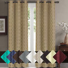 2 Panels Willow Blackout Window Curtain Panels Heat Full Light Blocking Drapes