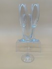 Set Of 3 Classic Flute Champagne Glasses  Oz - Toasting Sparkling Wine wedding