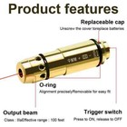 Training 45acp Red Laser Boresight Cartridge Trainer Dry Fire Shooting