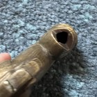 Vintage Chinese Brass Foo Dog Figurine 2  Mini Guardian Lion Sculpture