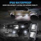8 X Led Rock Lights White Underbody Trail Rig Glow Lamp Offroad Suv Pickup Truck