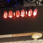 Zenith Nixie Tube Clock Radio Wmt33g Black Gold Vintage Retro Style