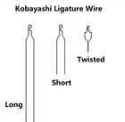 Dental Orthodontic Bracket Preformed kobayashi Ligature Wire Long short twist